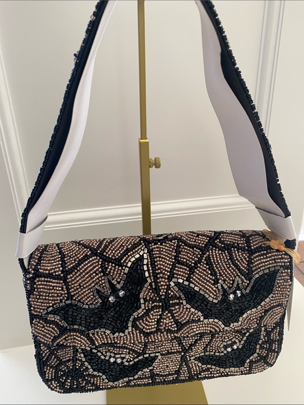 Bat Beaded Bag